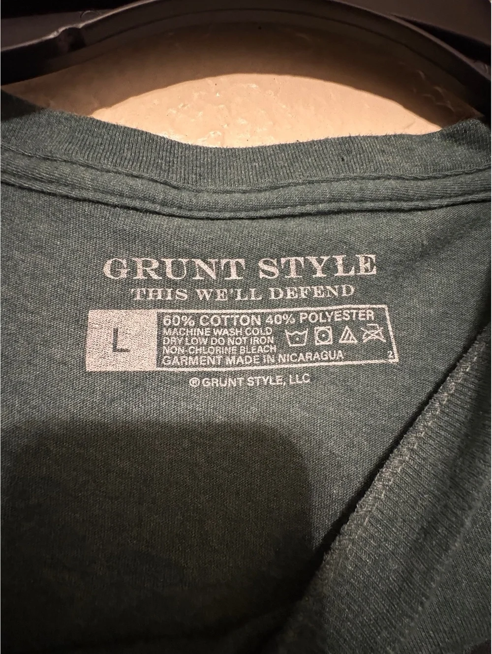 Grunt Style Green 'It Grew 3 Sizes That Day' Graphic T-Shirt Large